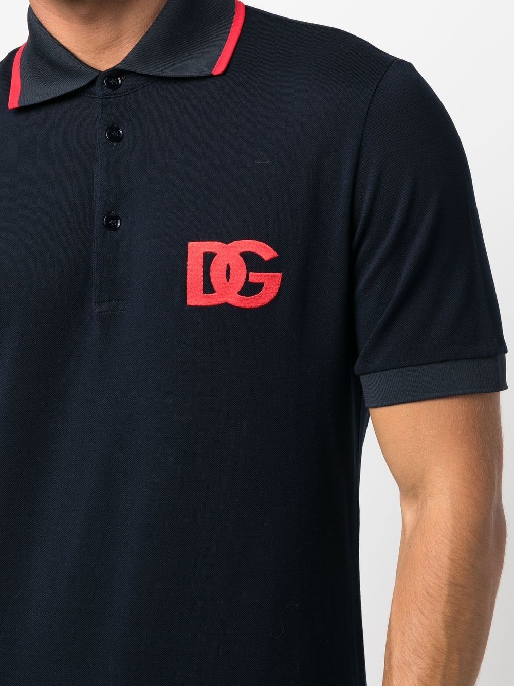 logo print polo shirt - 5