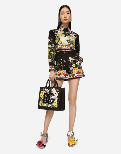 Dolce & Gabbana Cotton poplin shorts with rabbit print outlook
