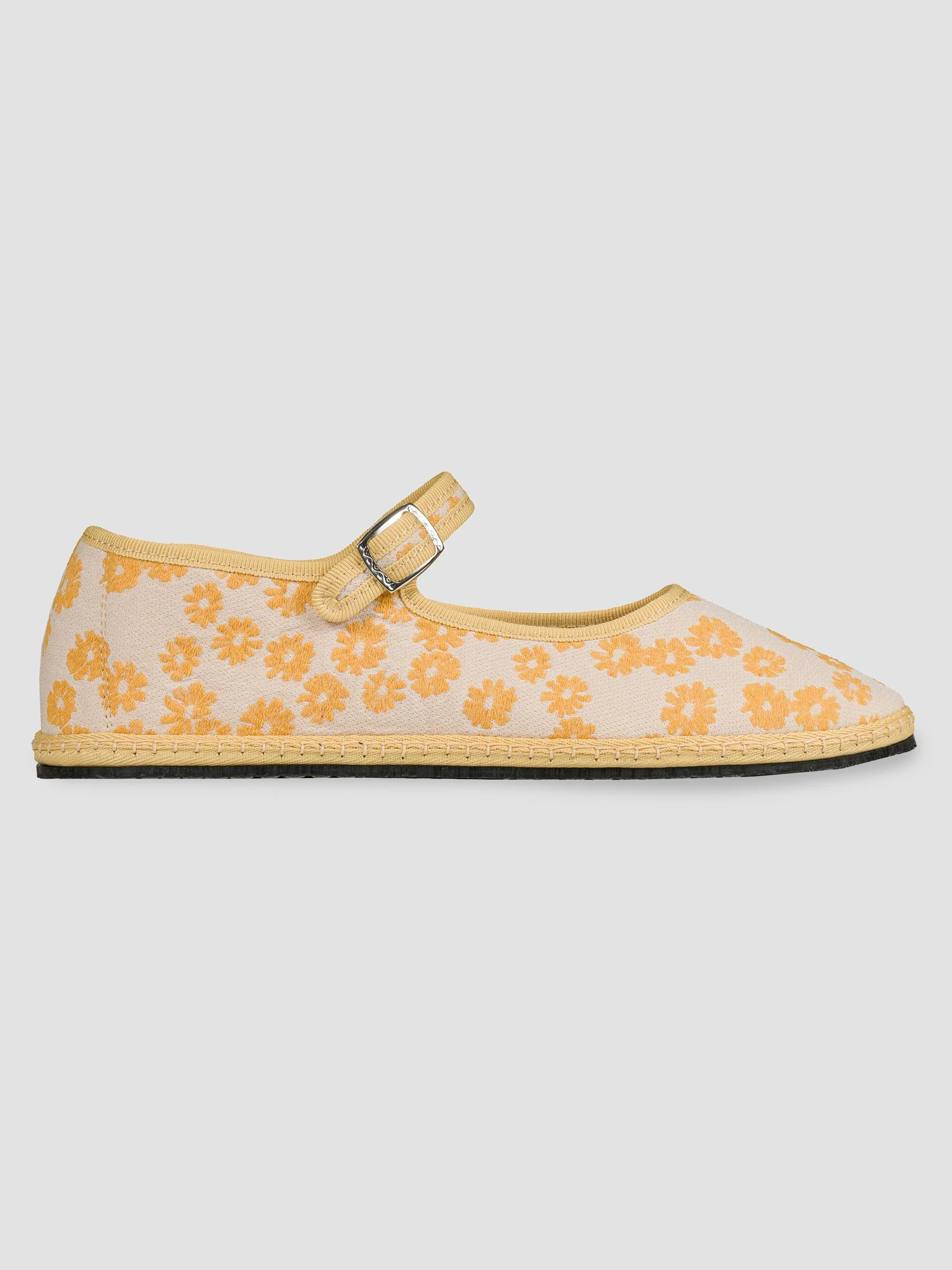 Women's Floral-Embroidered Mary Janes - Ada - 1