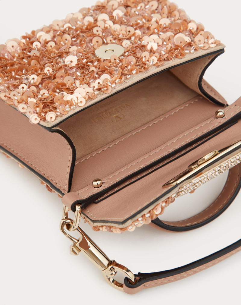 Valentino MICRO VSLING HANDBAG WITH 3D EMBROIDERY outlook