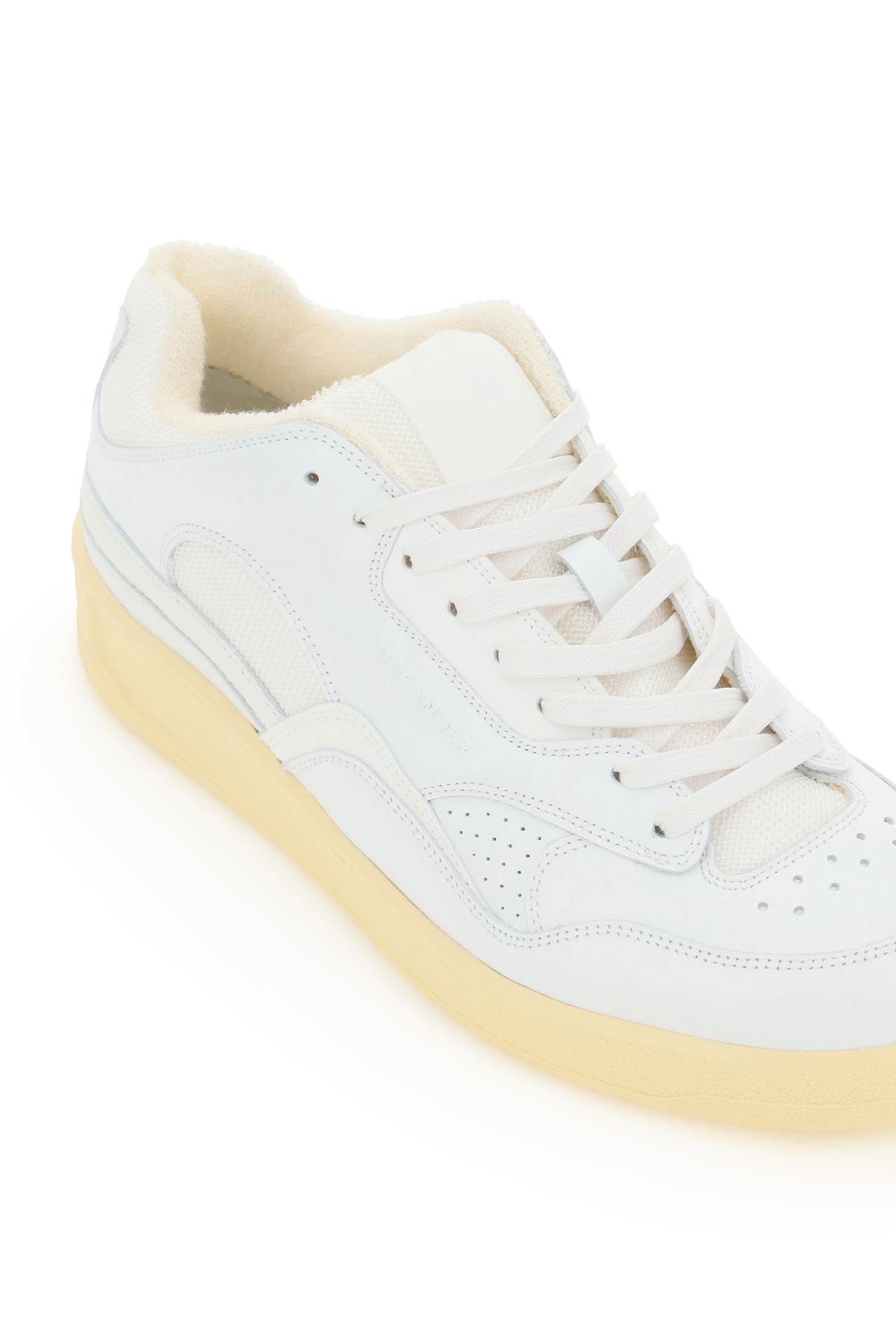 LEATHER LOW-TOP SNEAKERS - 4