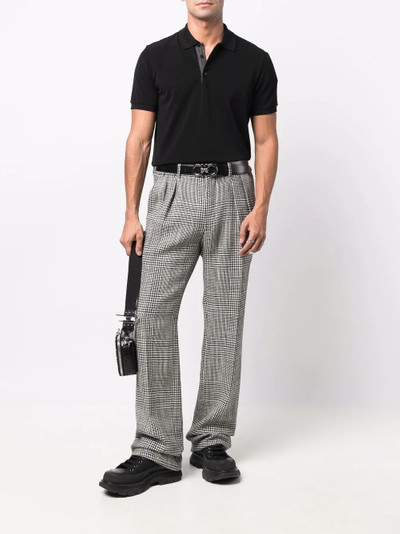 FENDI concealed FF-trim polo shirt outlook