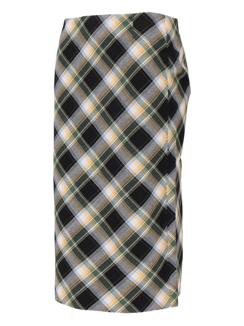 SHUSHU/TONG back-slit midi skirt outlook