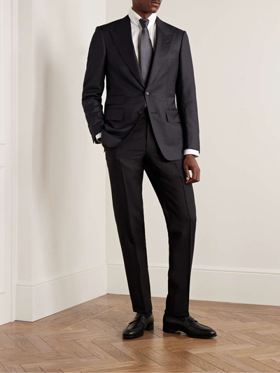 TOM FORD Shelton Slim-Fit Sharkskin Wool-Blend Suit Jacket outlook