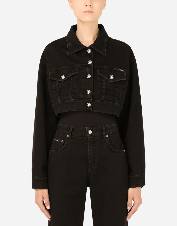 Short denim jacket - 2