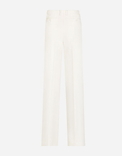 Dolce & Gabbana Flared double crepe pants outlook