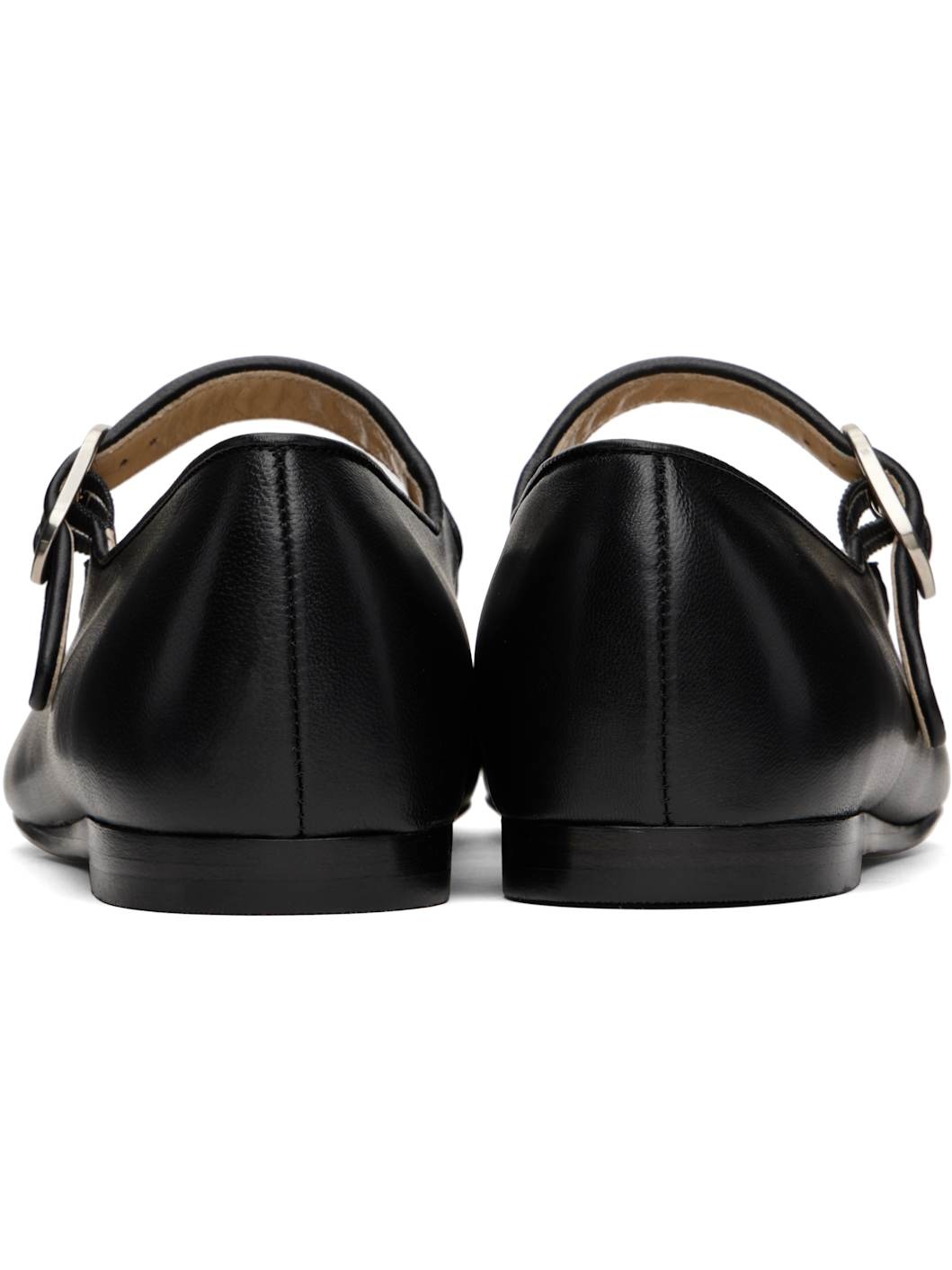 Black Mary-Jane Ballerina Flats - 2