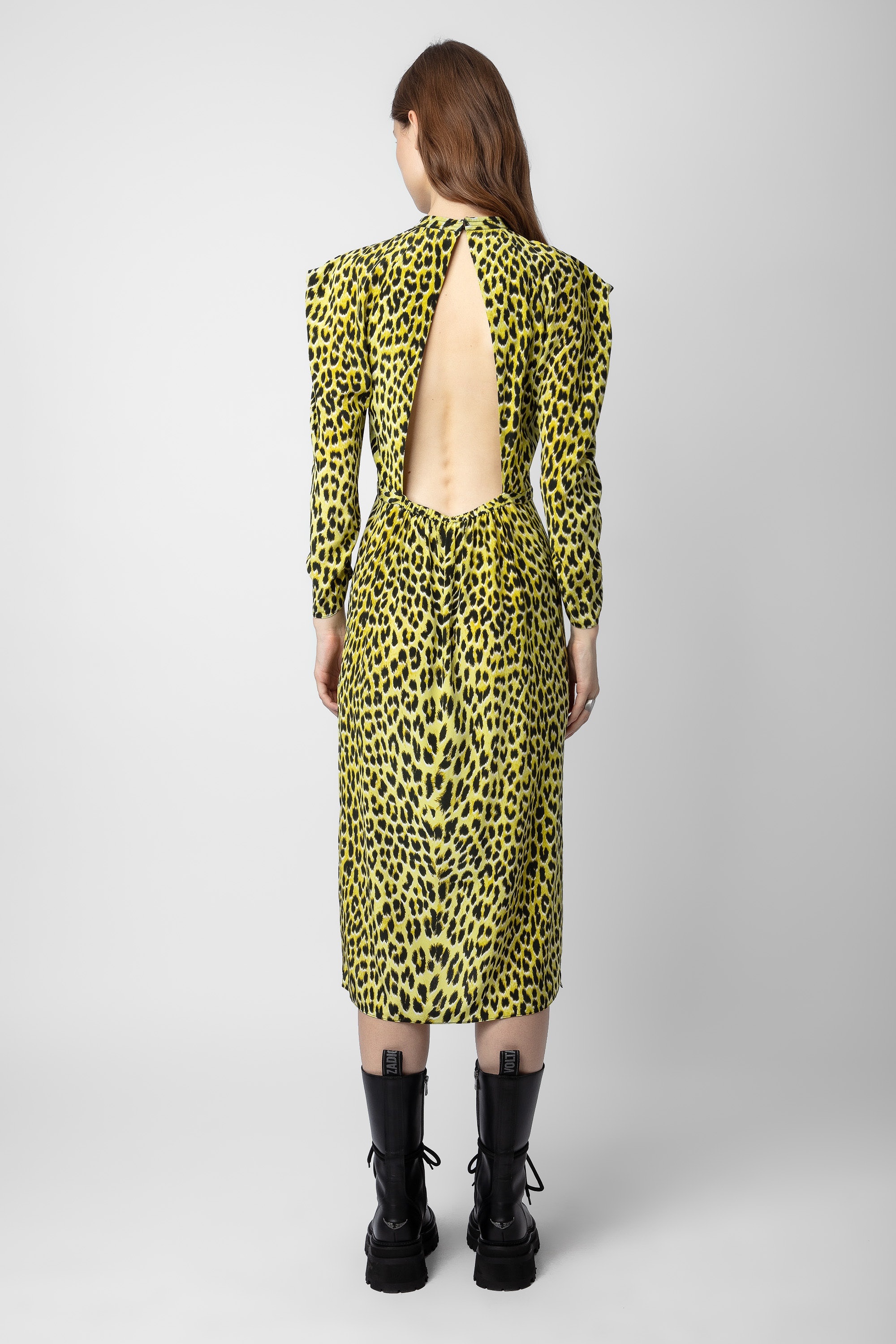 Racyl Leopard Silk Dress - 5
