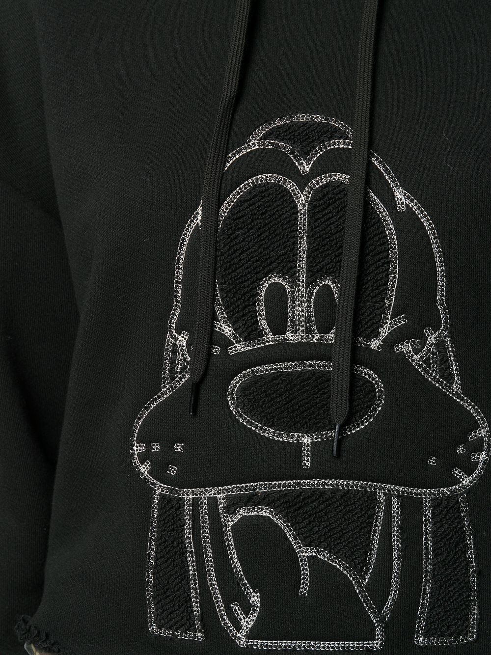 embroidered Pluto cropped hoodie - 5