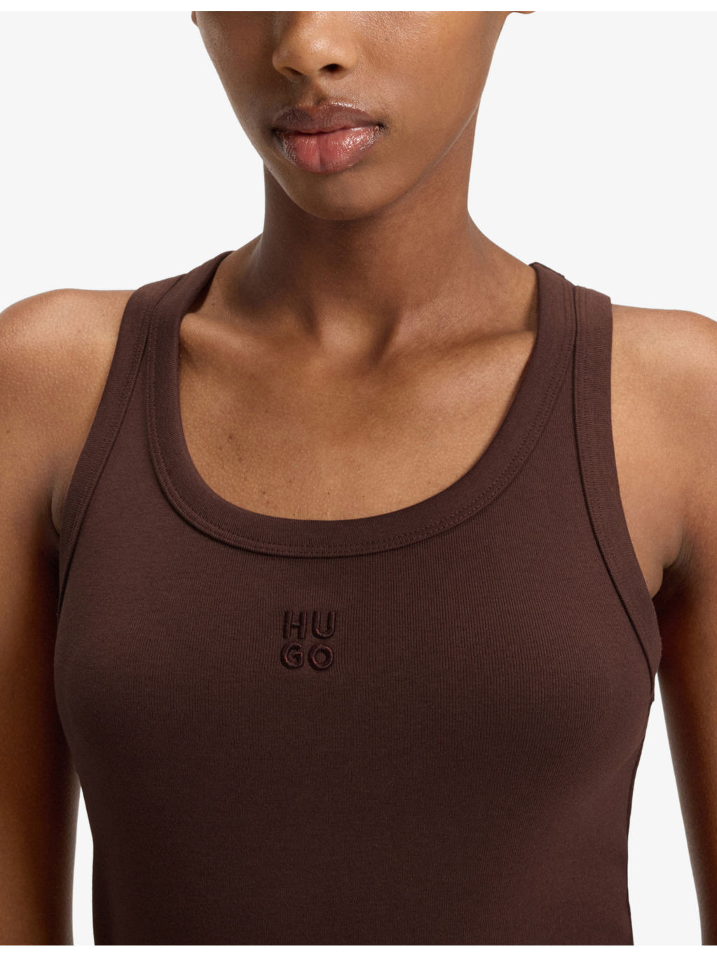 Brand-Embroidered Slim-Fit Stretch Cotton-Blend Tank Top - 5