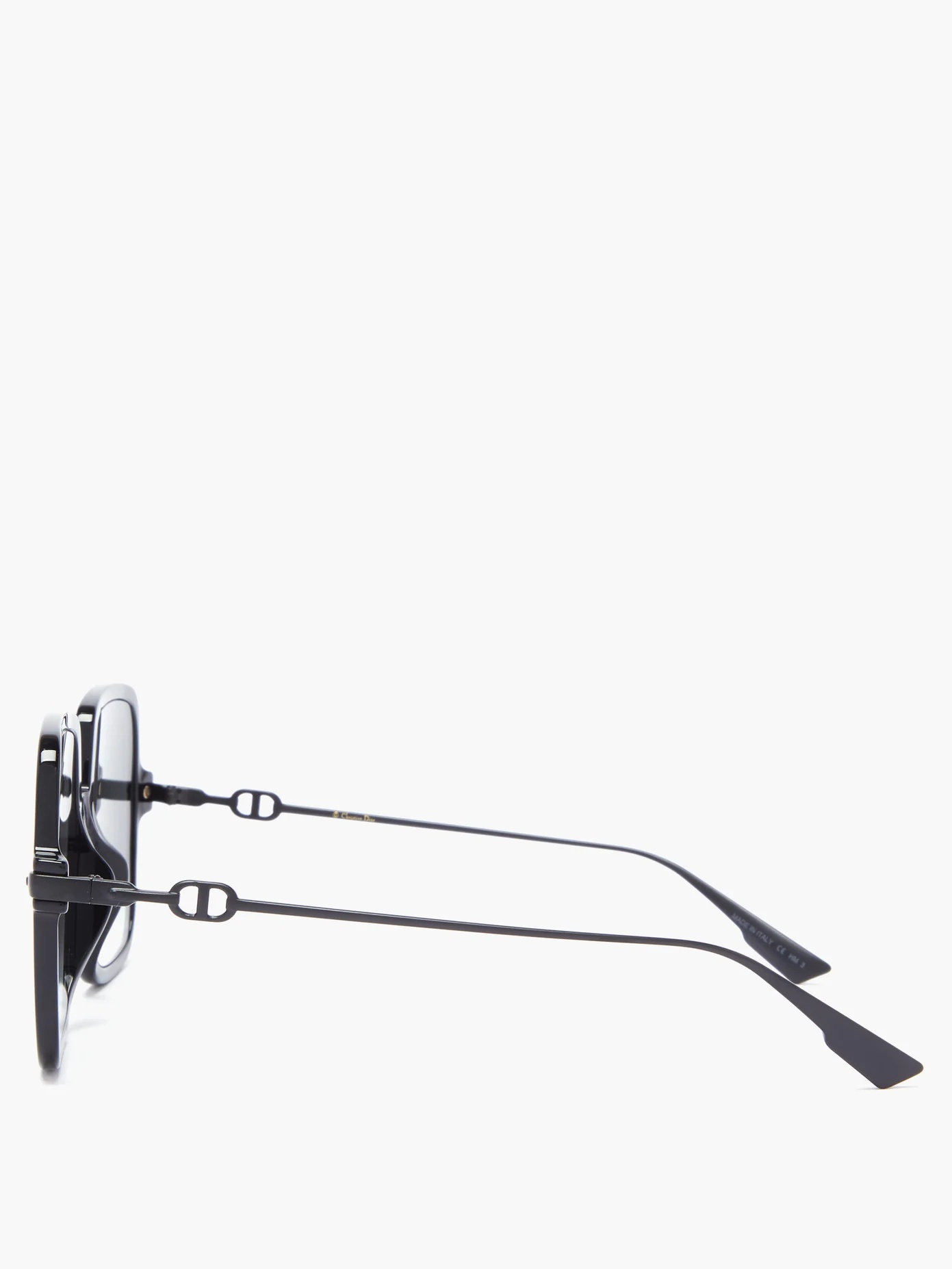 DiorLink oversized square acetate sunglasses - 4