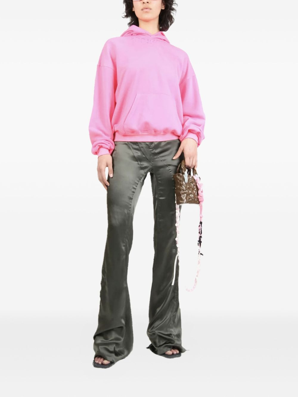 embroidered cotton hoodie - 2