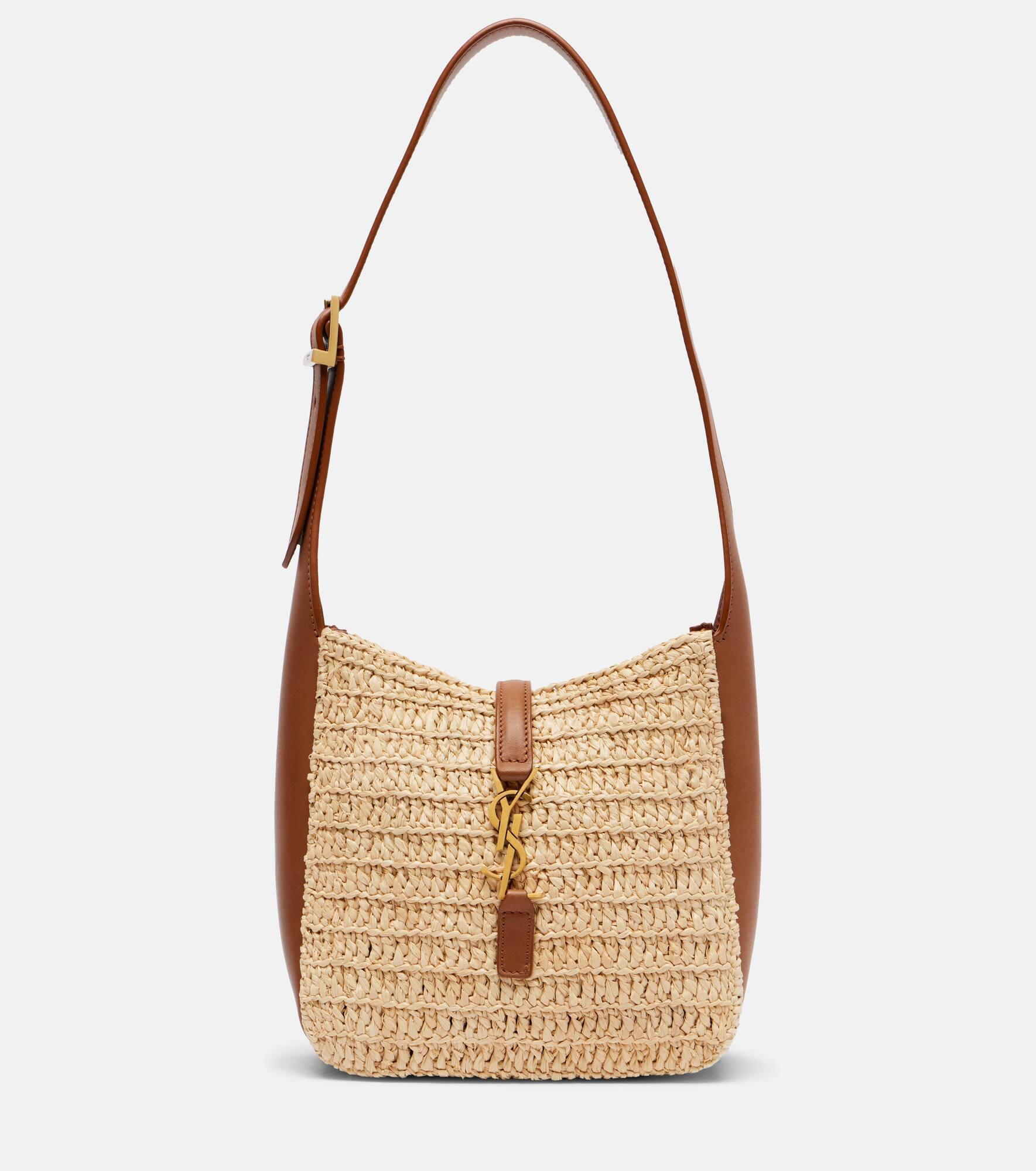 Le 5 à 7 Baby raffia shoulder bag - 1