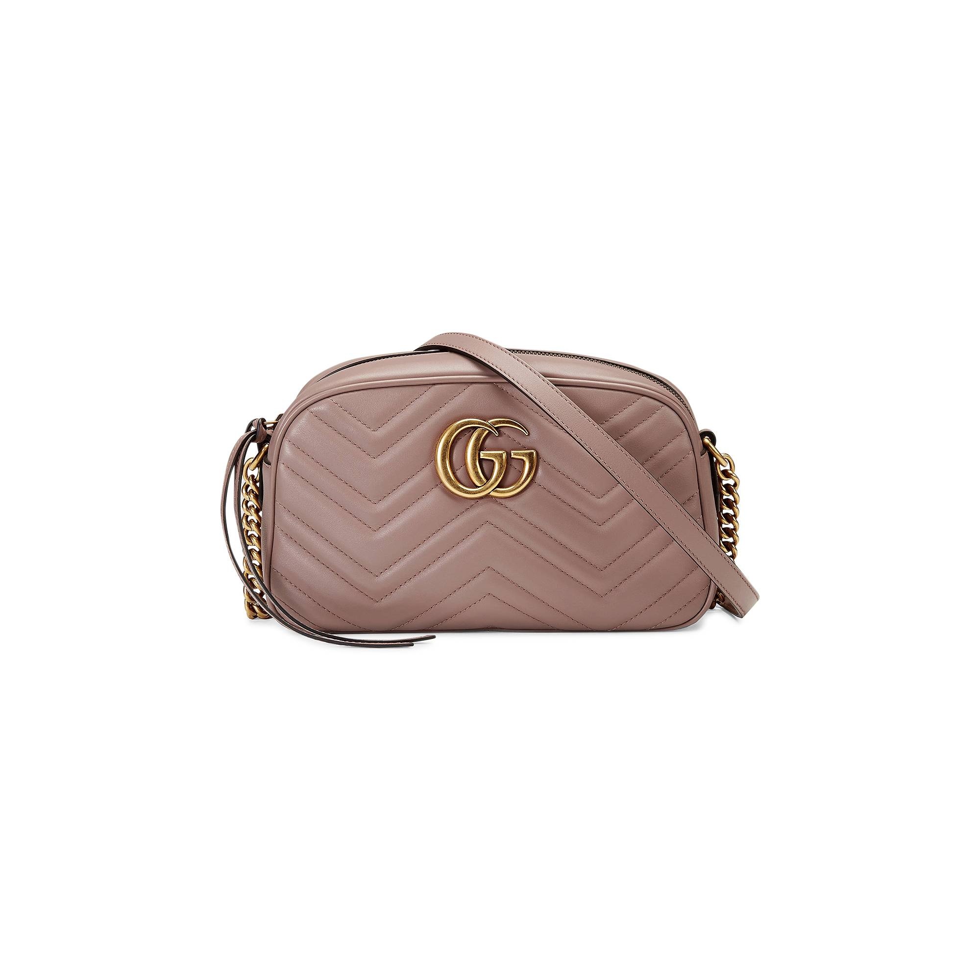 Gucci GG Marmont Small Matelassé Shoulder Bag 'Dusty Pink' - 1