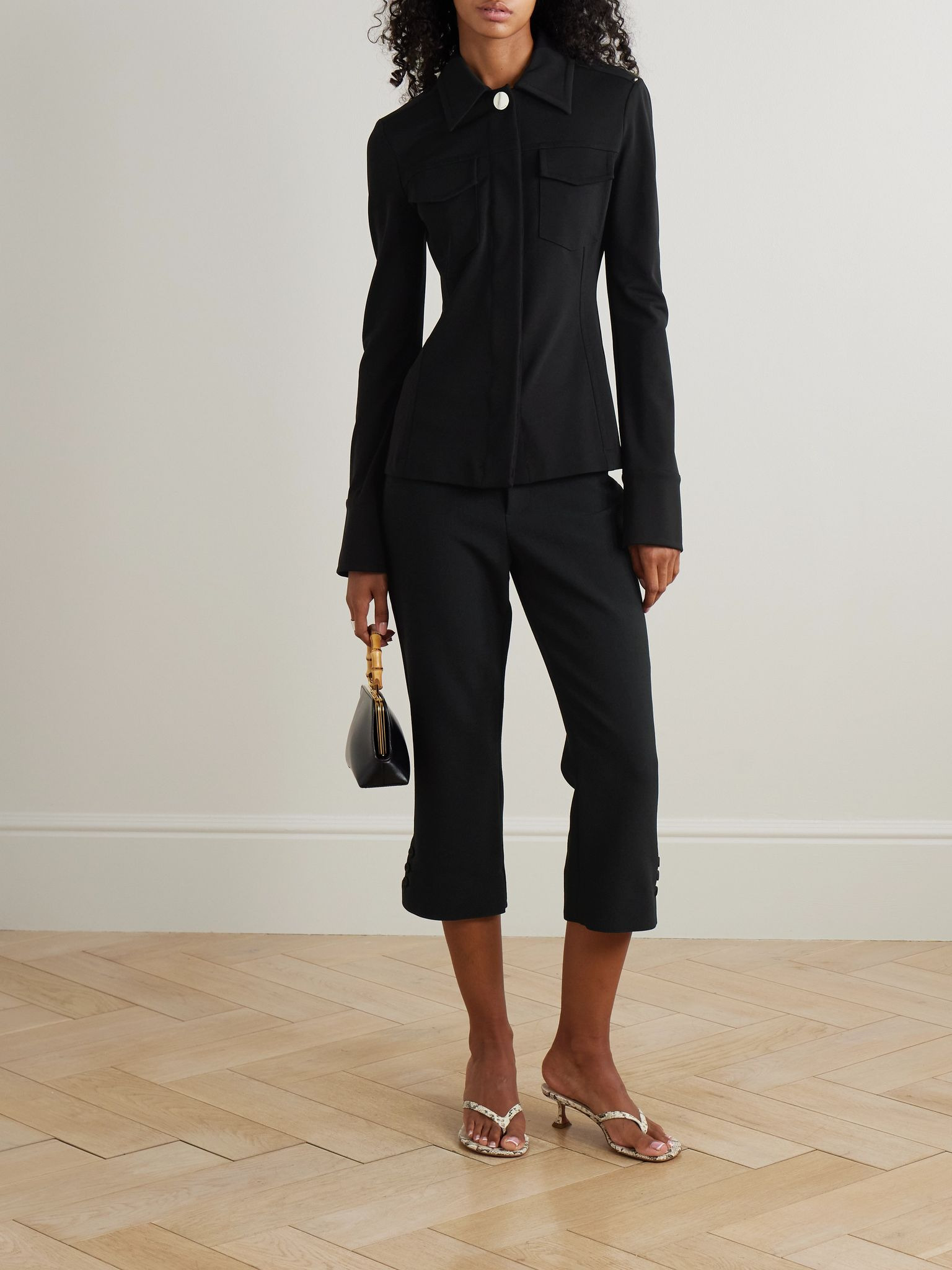 Wells crepe jacket Black - 2