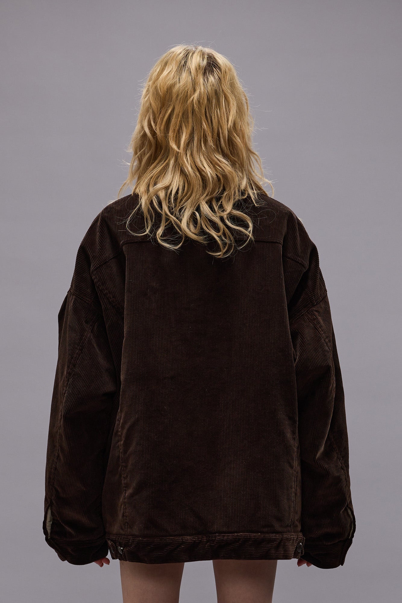 LACEY TRUCKER JACKET - DARK CHOCOLATE CORDUROY - R13 - 7