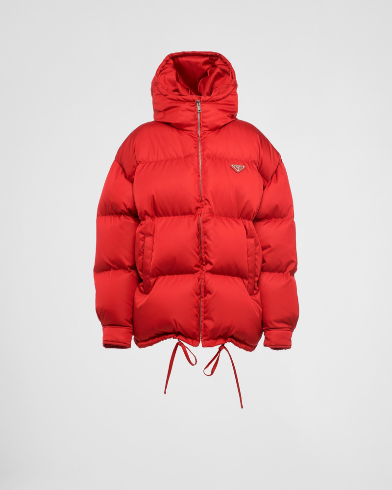 Re-Nylon hooded down jacket 1