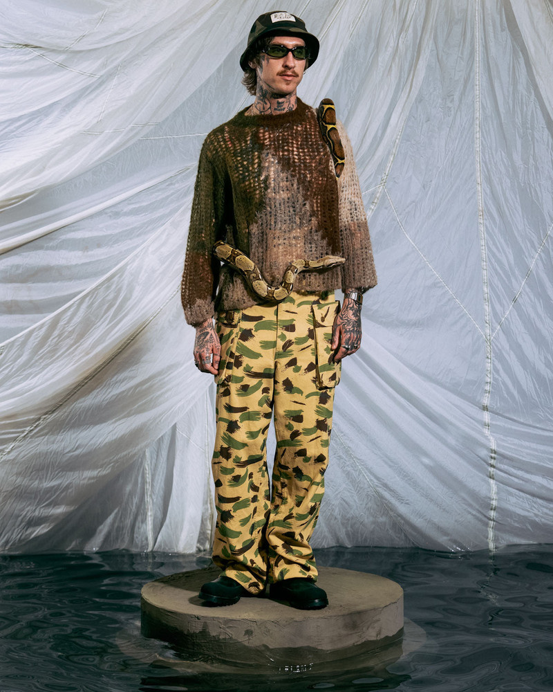 BRAIN DEAD Canvas Overpant - Brushstroke Camo outlook