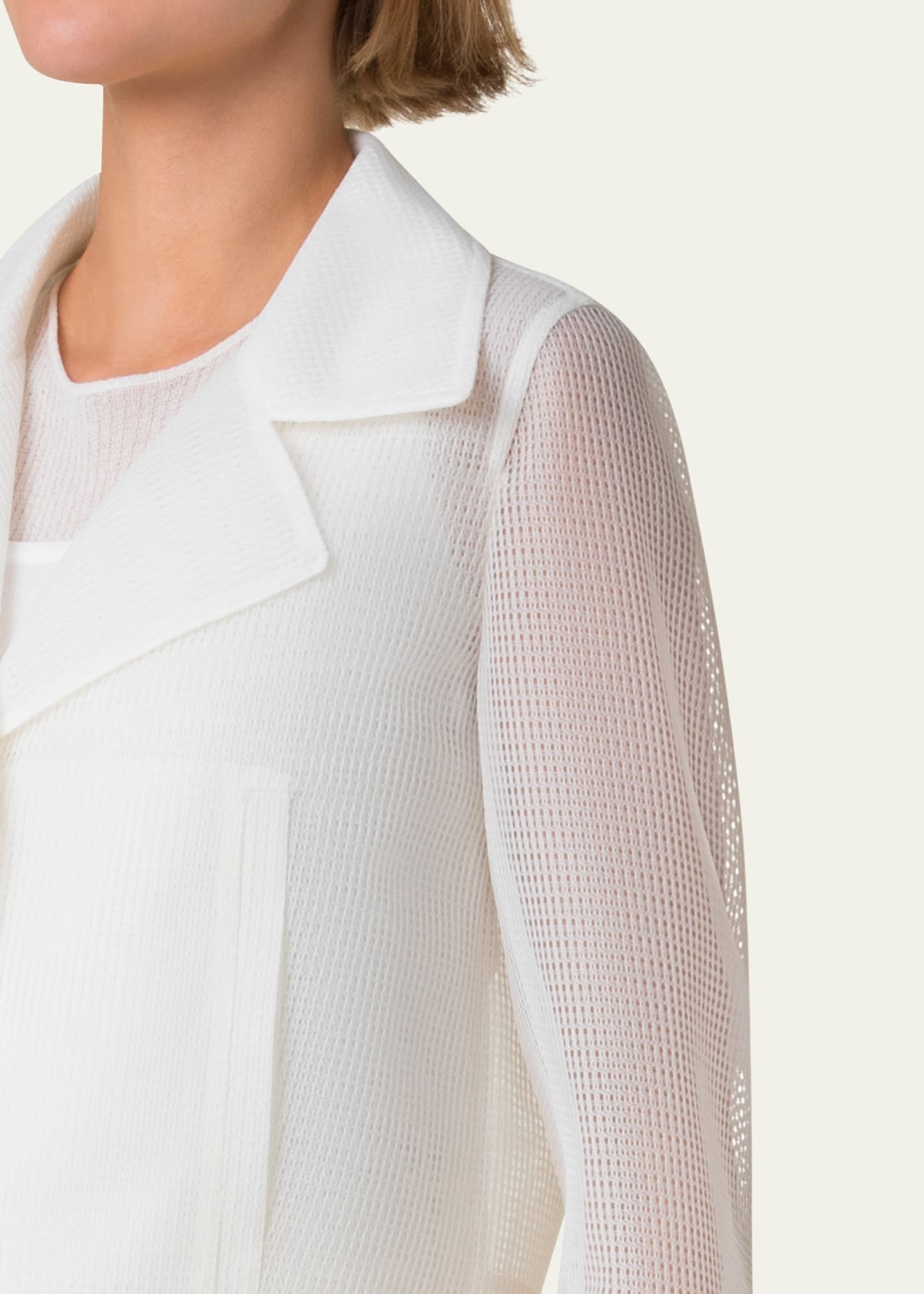 Alice Double Layer Techno Grid Trench Jacket - 5
