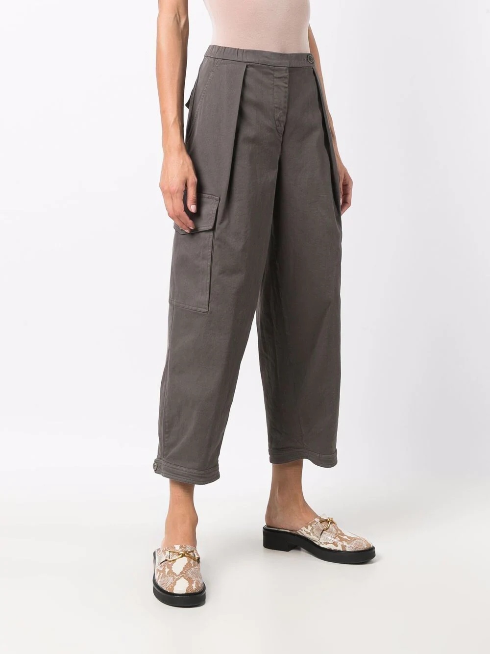 cropped cargo trousers - 3