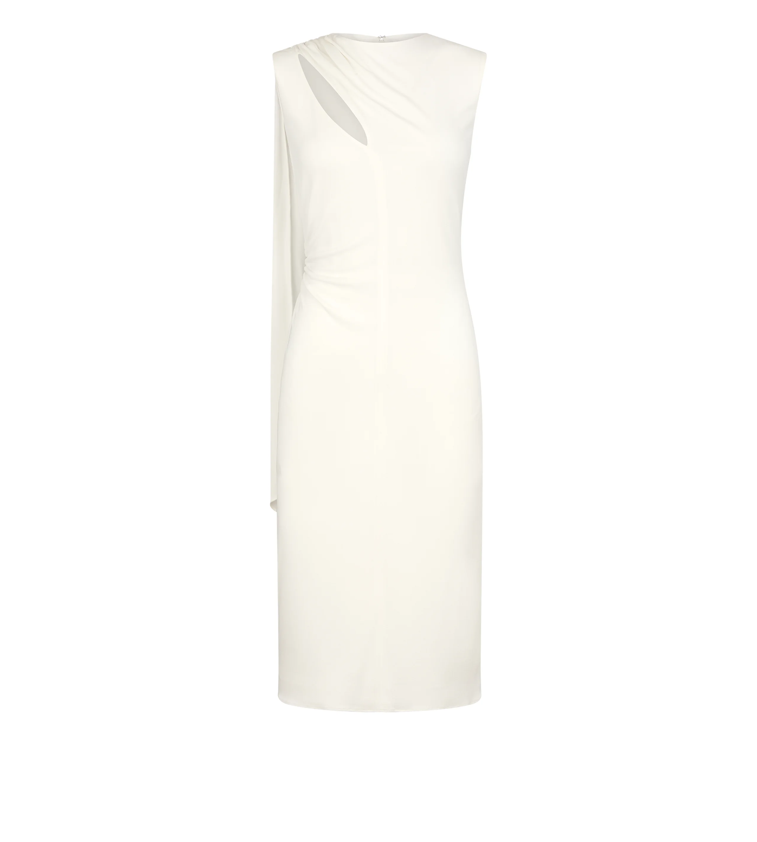 COCKTAIL DRESS WITH CUT OUT AND SCARF DETAIL - 1