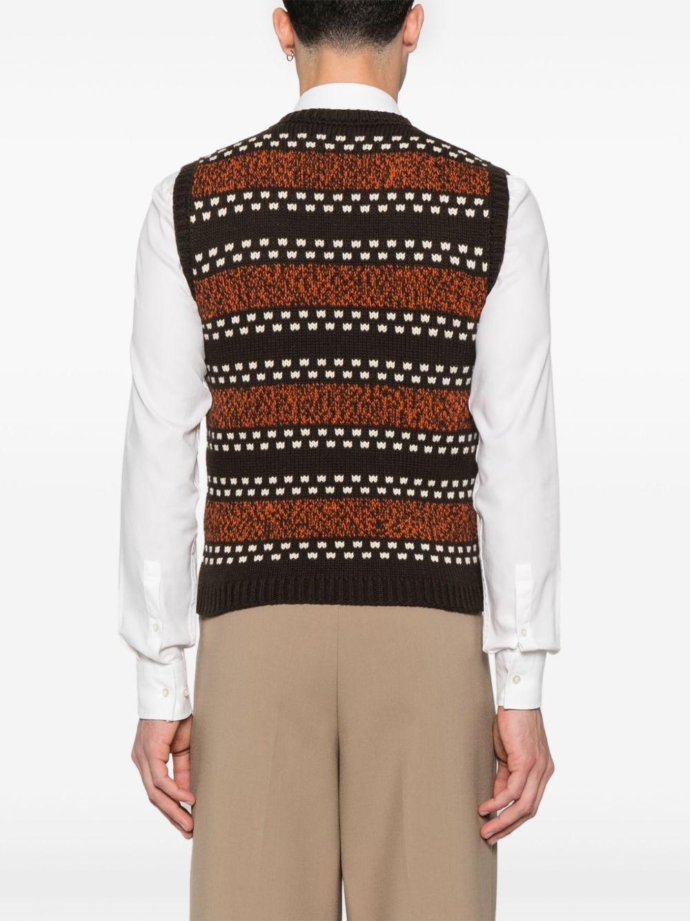 VLogo-signature wool vest - 4