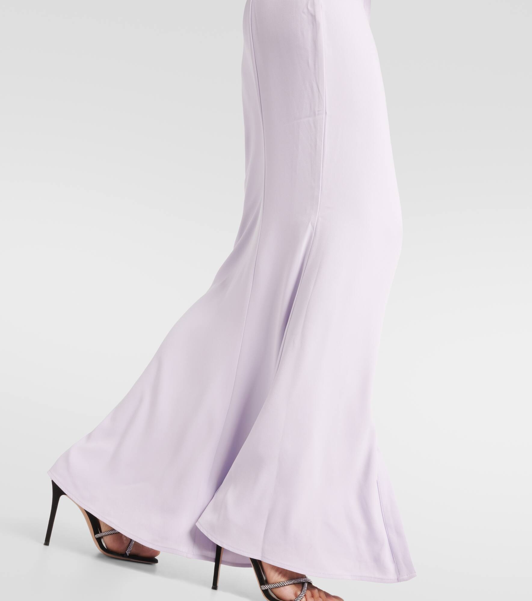 Embellished satin crêpe gown - 5