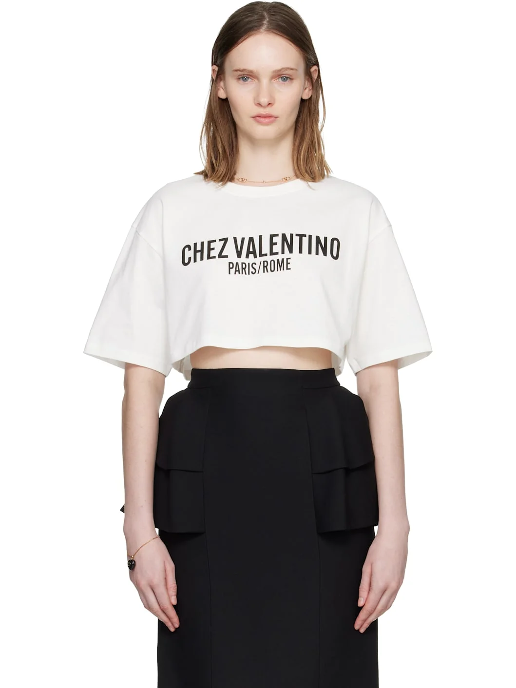 White 'Chez Valentino' T-shirt - 1