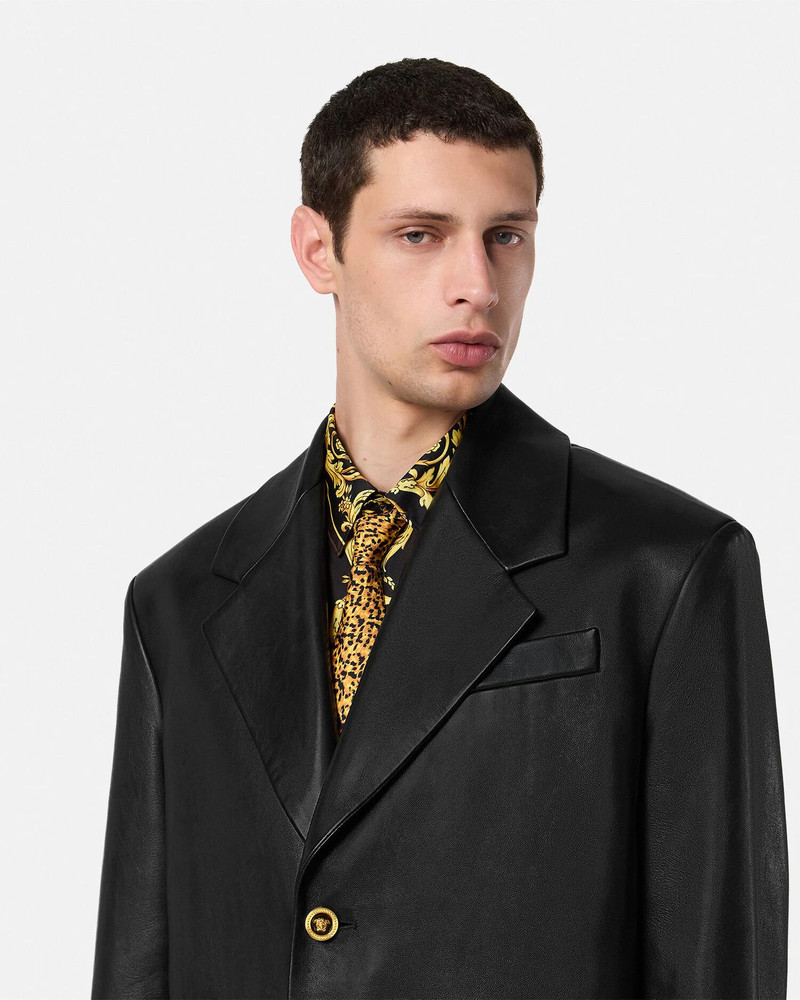 Plongé Leather Single-Breasted Coat 3