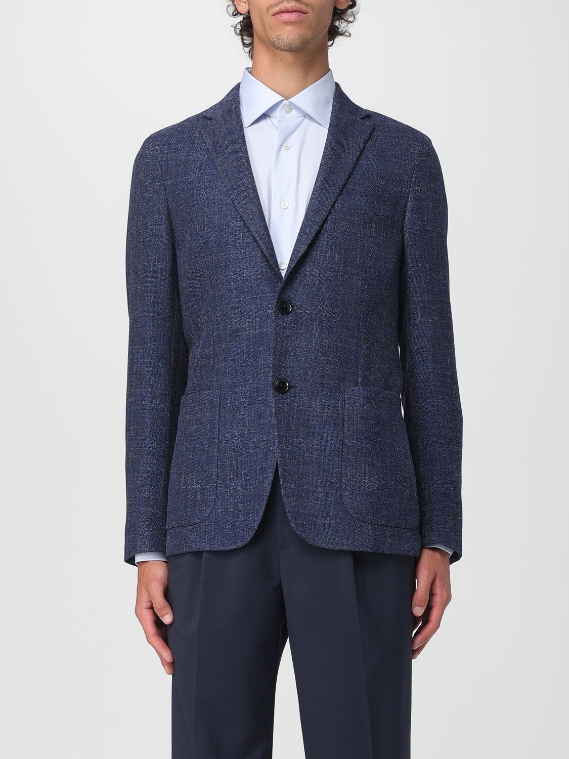 Zegna Jacket Men Blue - 1