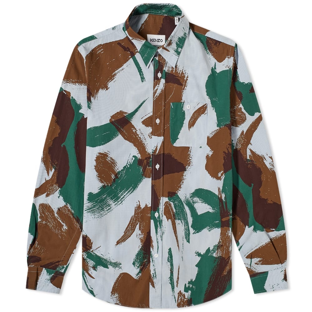 Kenzo Camo Paint Shirt - 1