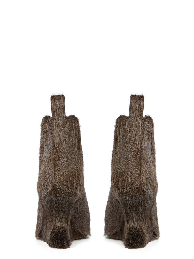 Calf Hair Cantilever Ankle Sharp Boots 4