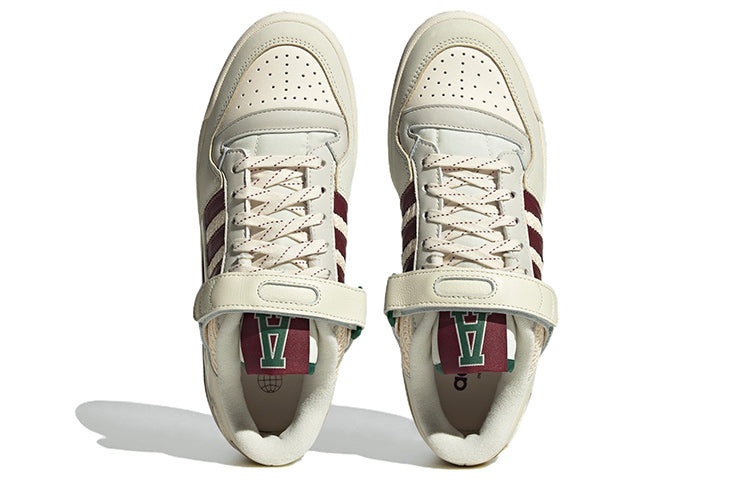 (WMNS) adidas originals Forum 84 Low 'Cream Light Grey Brown Red' H03689 - 5