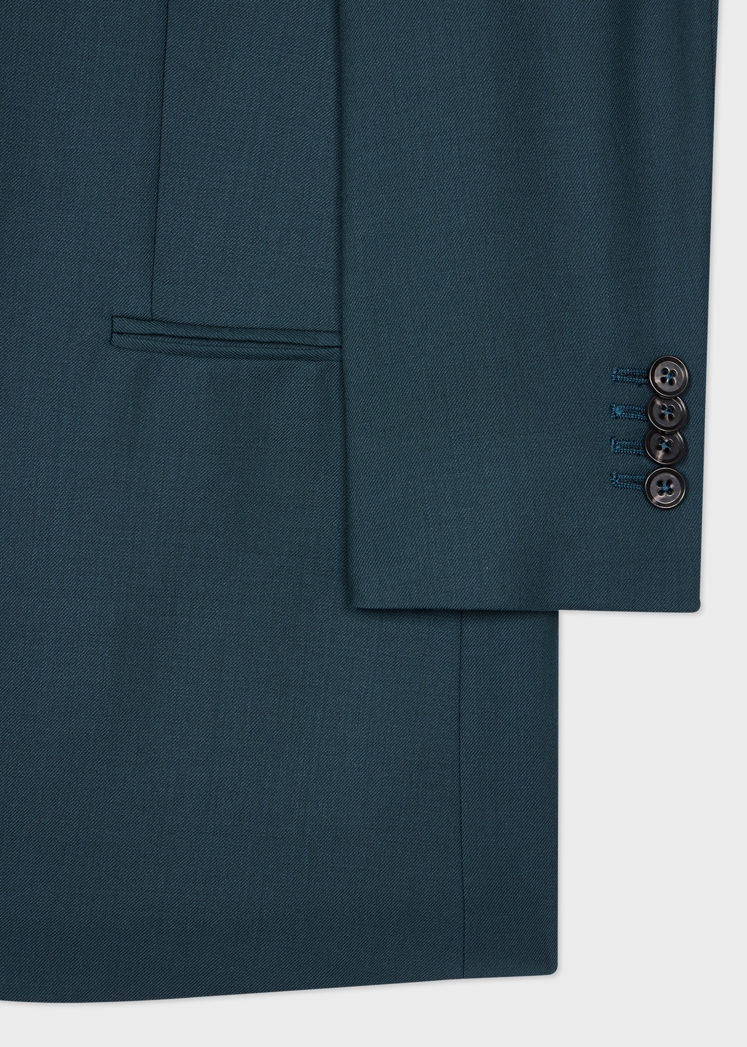 Women's A Suit To Travel In - Petrol Blue Wool Double Breasted Blazer - 2