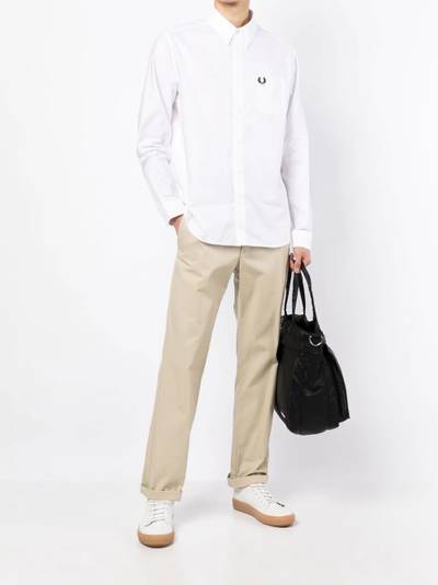 Fred Perry embroidered-logo long-sleeve shirt outlook