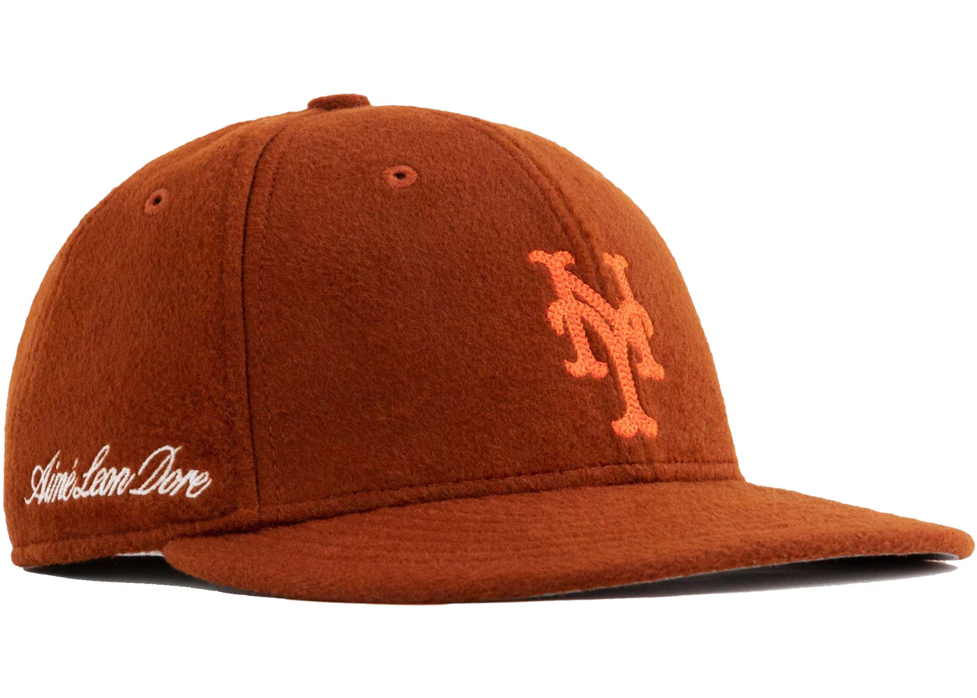 Aime Leon Dore x New Era Moleskin Mets Hat Orange - 2