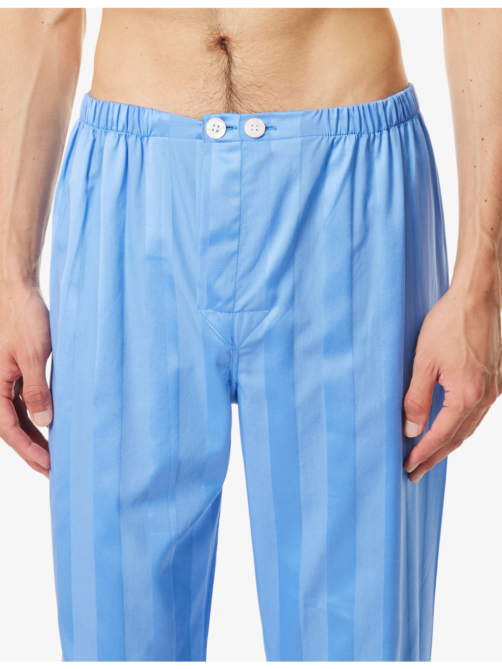 Lingfield Striped Cotton Pyjama Set - 4