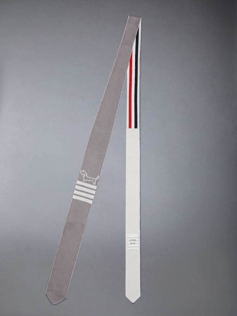 Thom Browne Silk Knir 4-Bar Hector Tie outlook