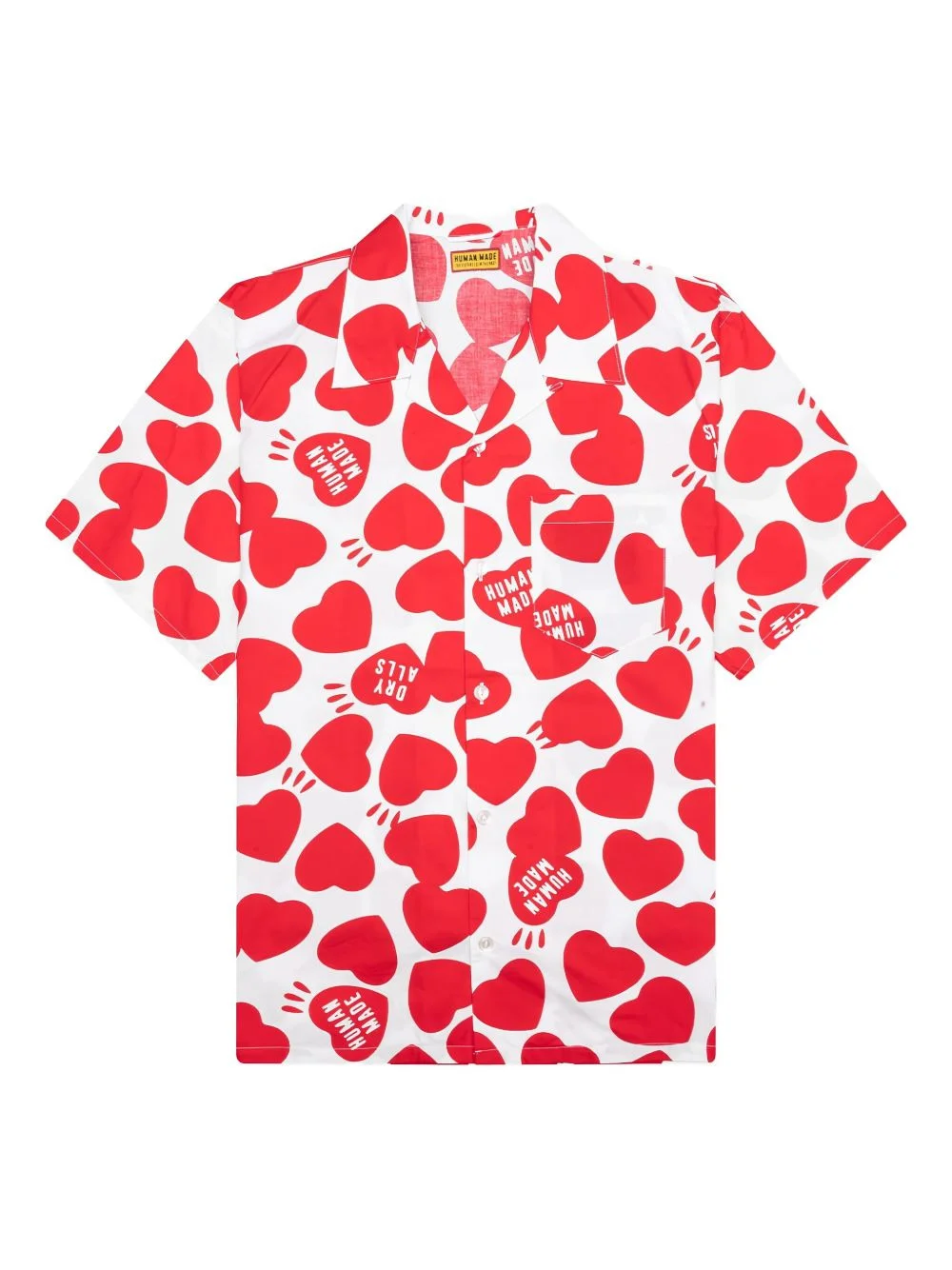 heart-print shirt - 1