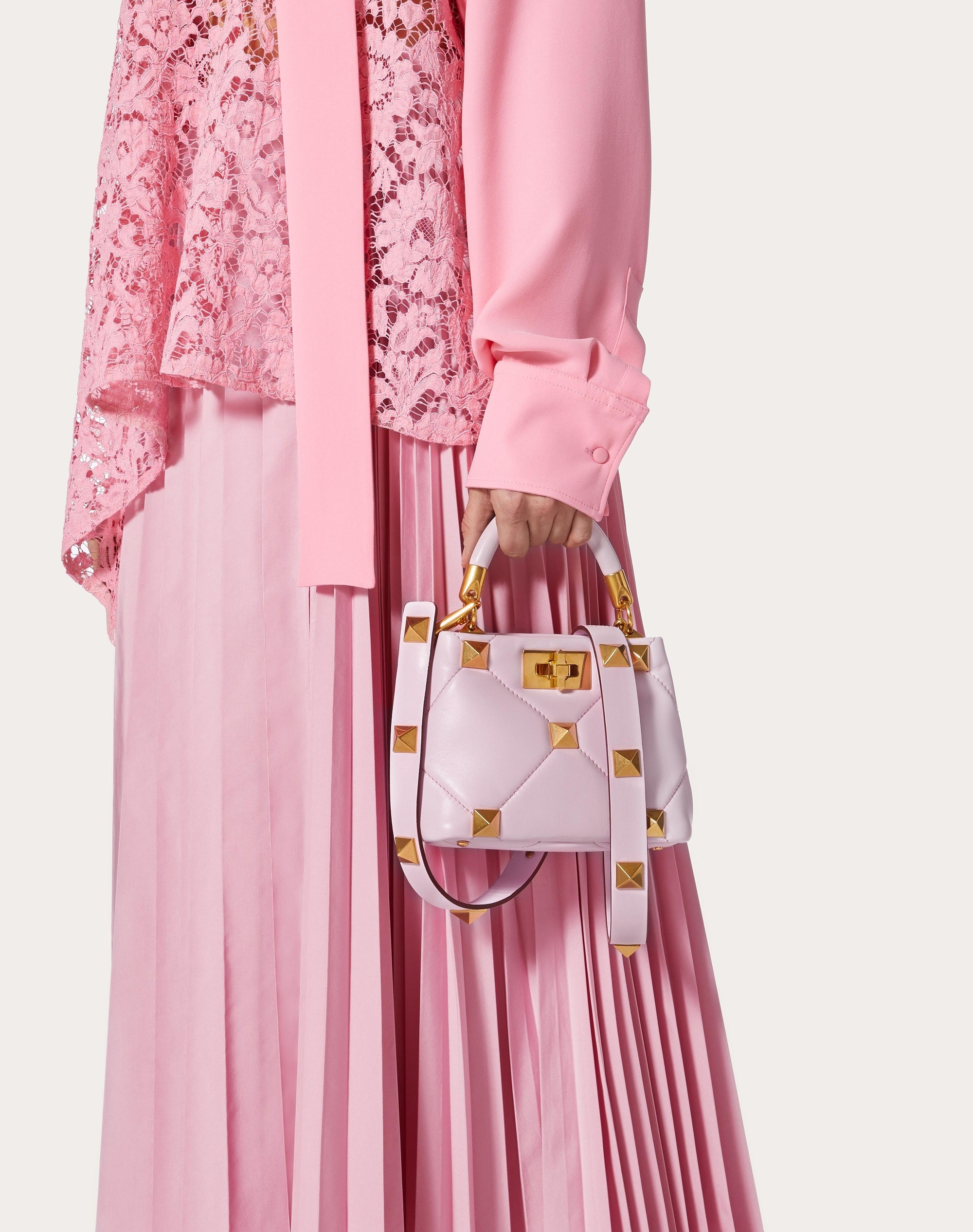 MINI ROMAN STUD THE HANDLE BAG IN NAPPA - 12