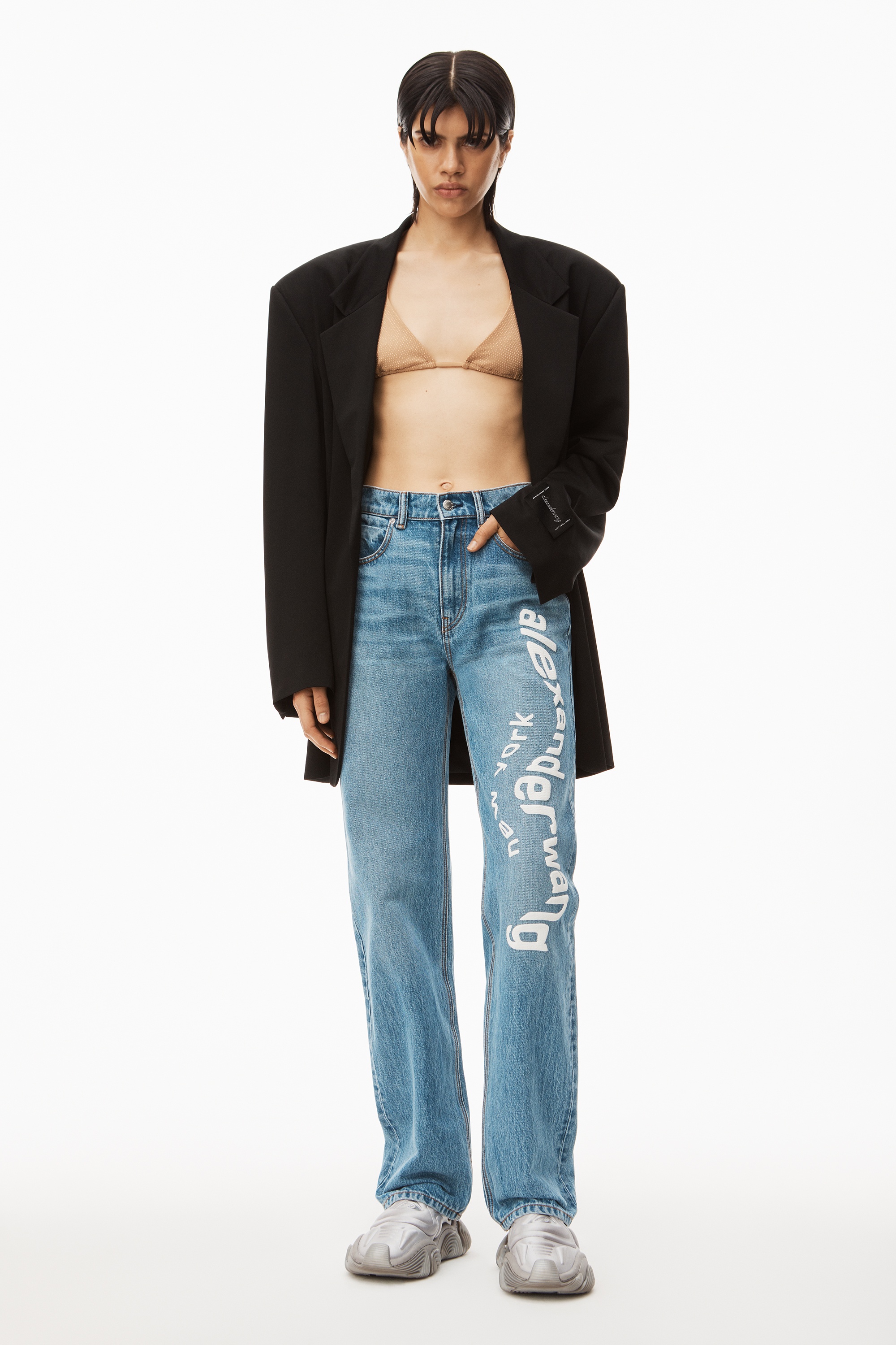 PUFF LOGO EZ - STRAIGHT LEG JEAN IN DENIM - 2