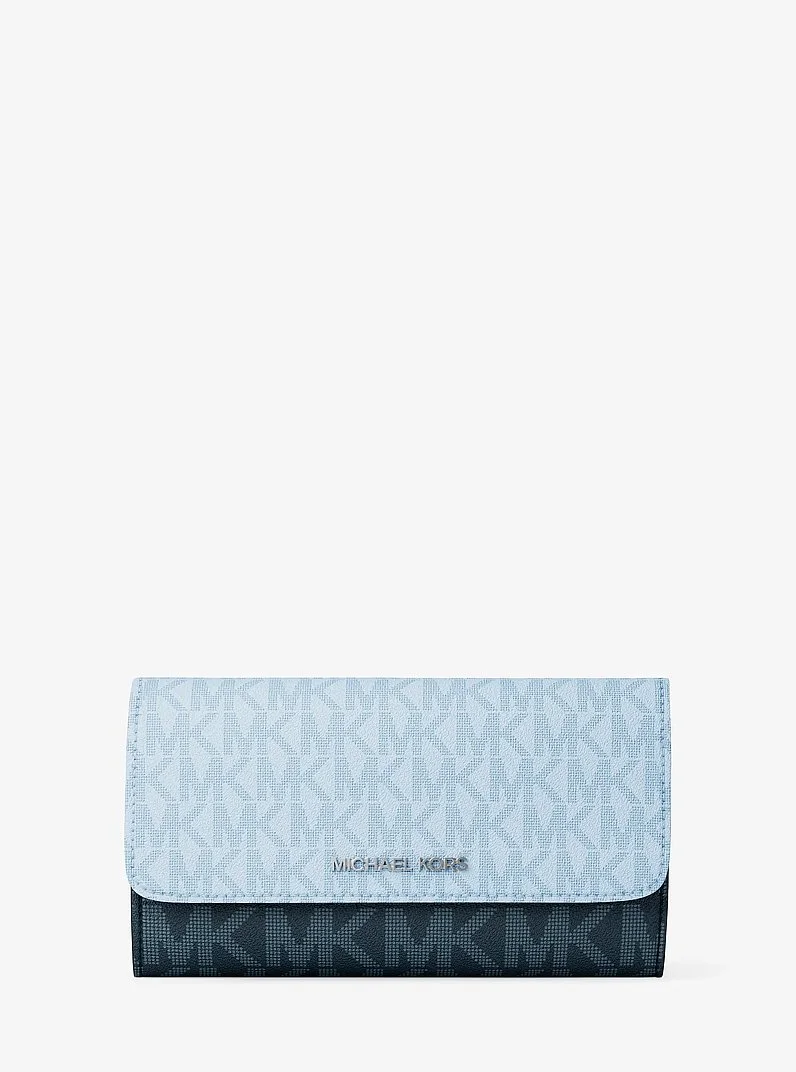Jet Set Travel Signature Logo Tri-Fold Wallet - 1