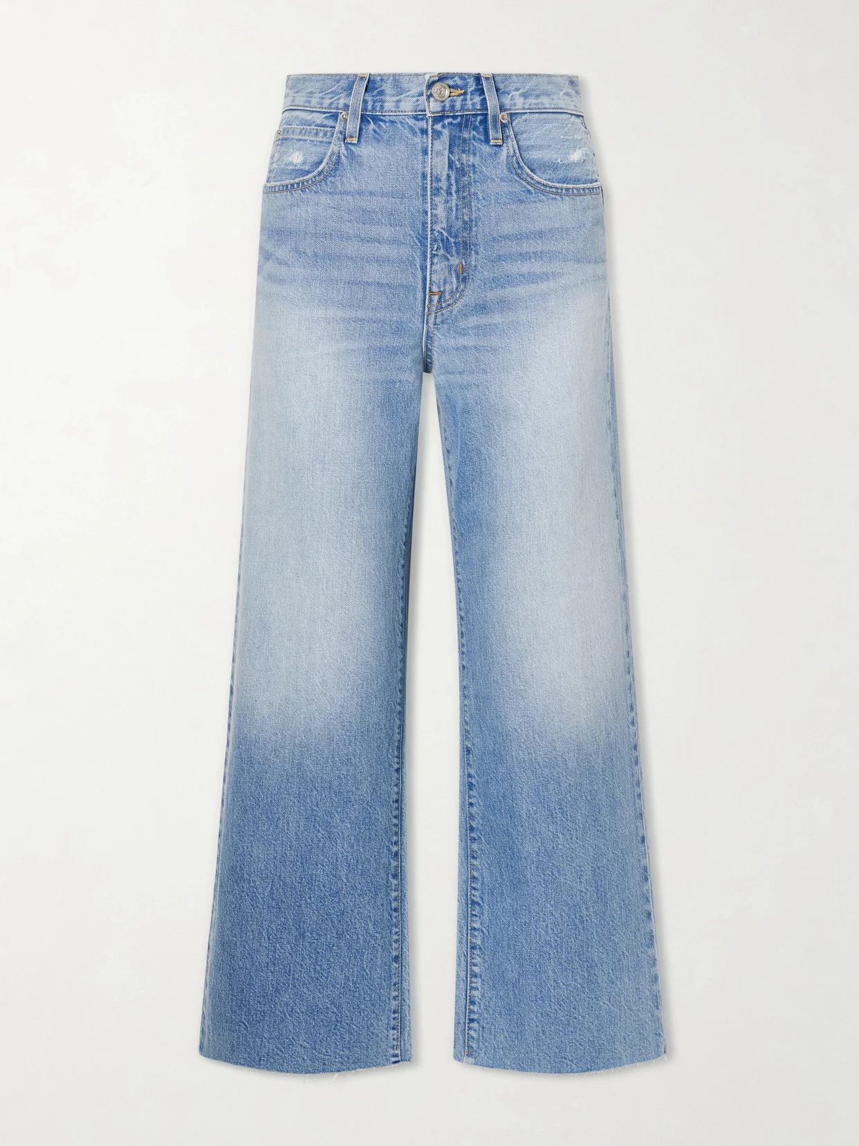 Grace Cropped High-rise Wide-leg Jeans - 1