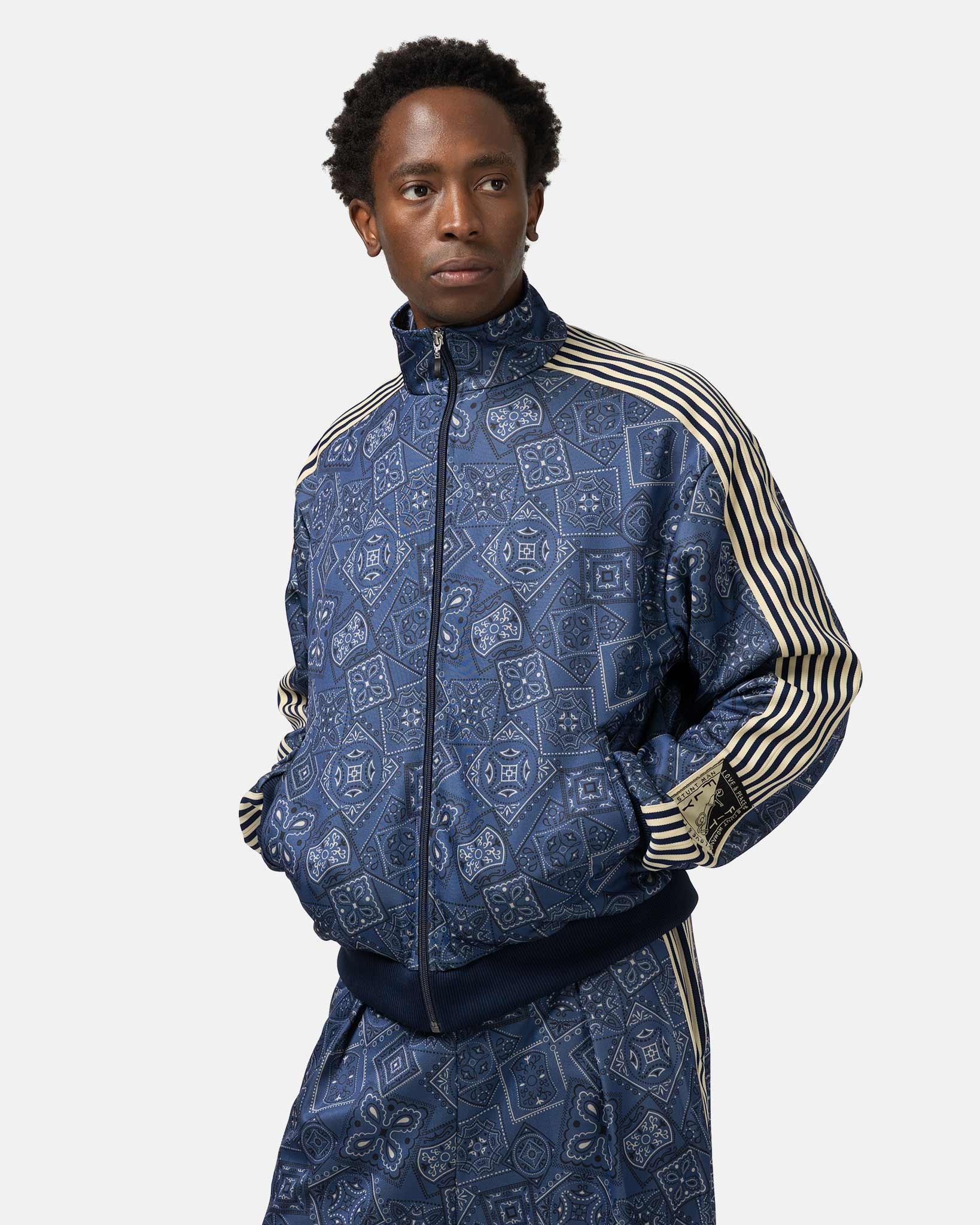 Smooth Jersey COOKIE Bandana Track JKT Navy - 4