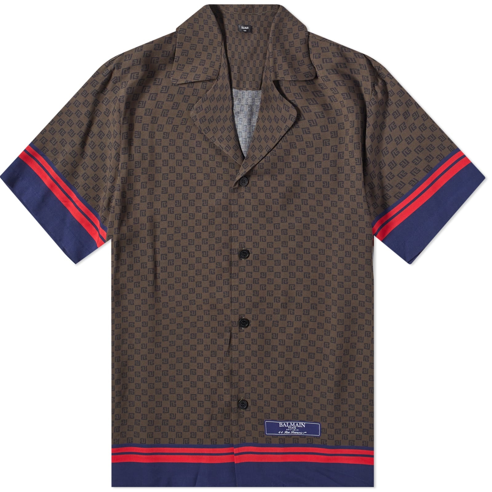 Balmain Mini Monogram Vacation Shirt - 1