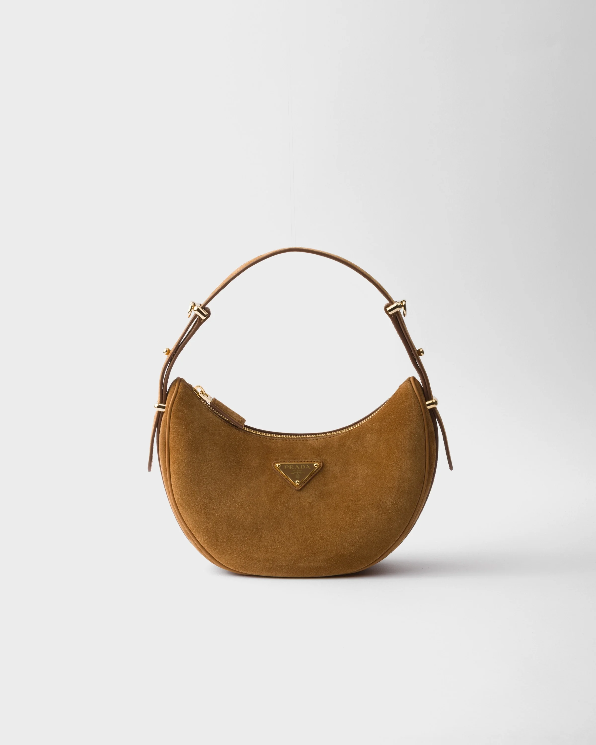Prada Arqué suede shoulder bag - 1