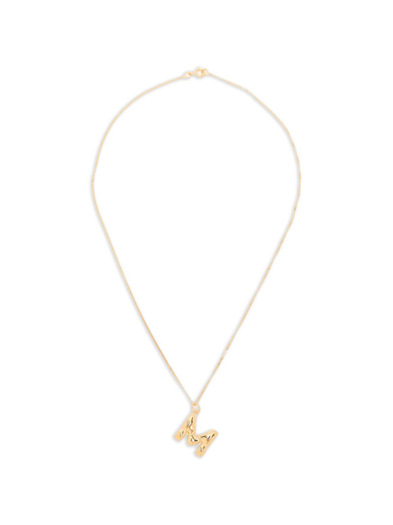 M-initial pendant necklace 1