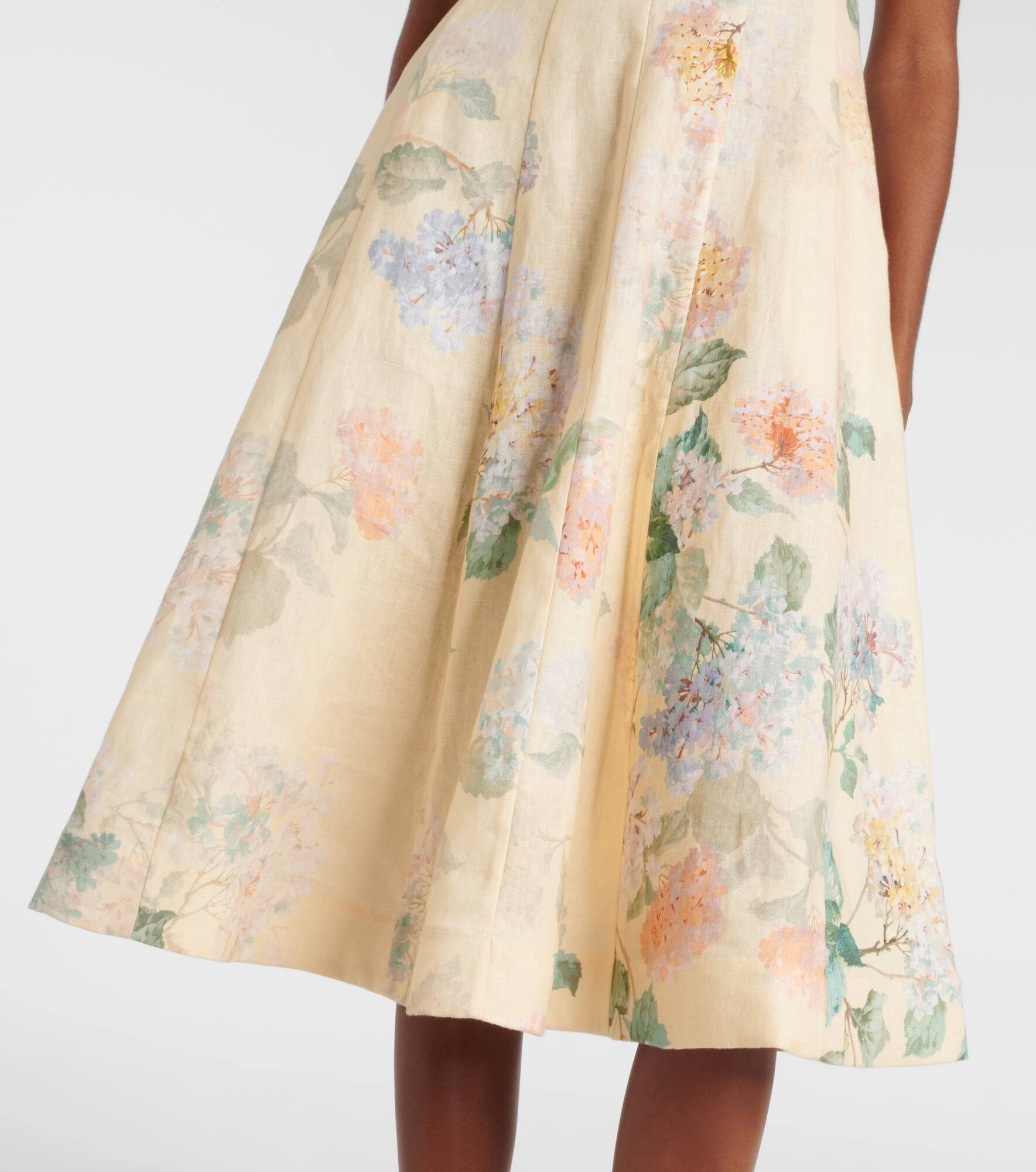 Illuminate linen midi dress - 5