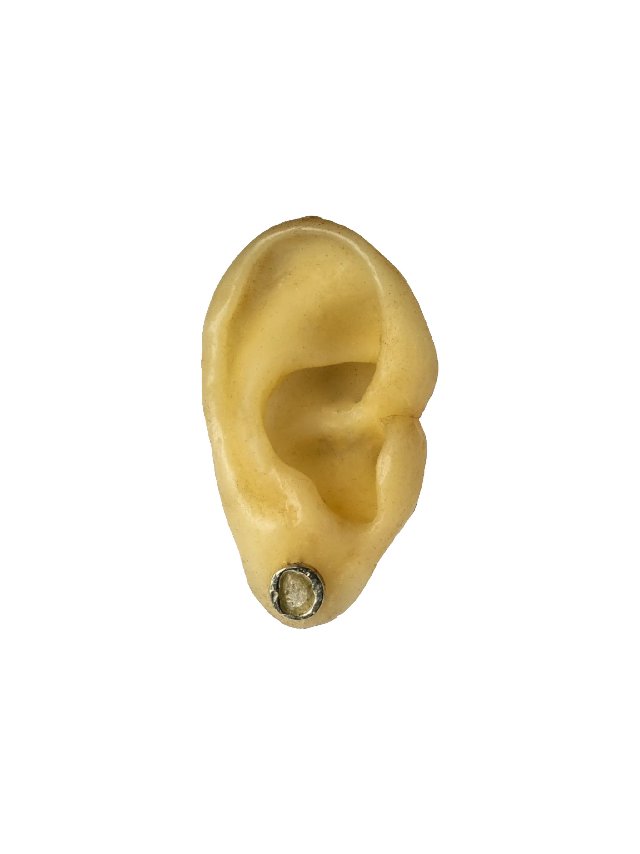 PARTS OF FOUR Stud Earring (Fuse, 0.2 CT, Yellow Diamond Slab, DA10KW+YDIA) - 4