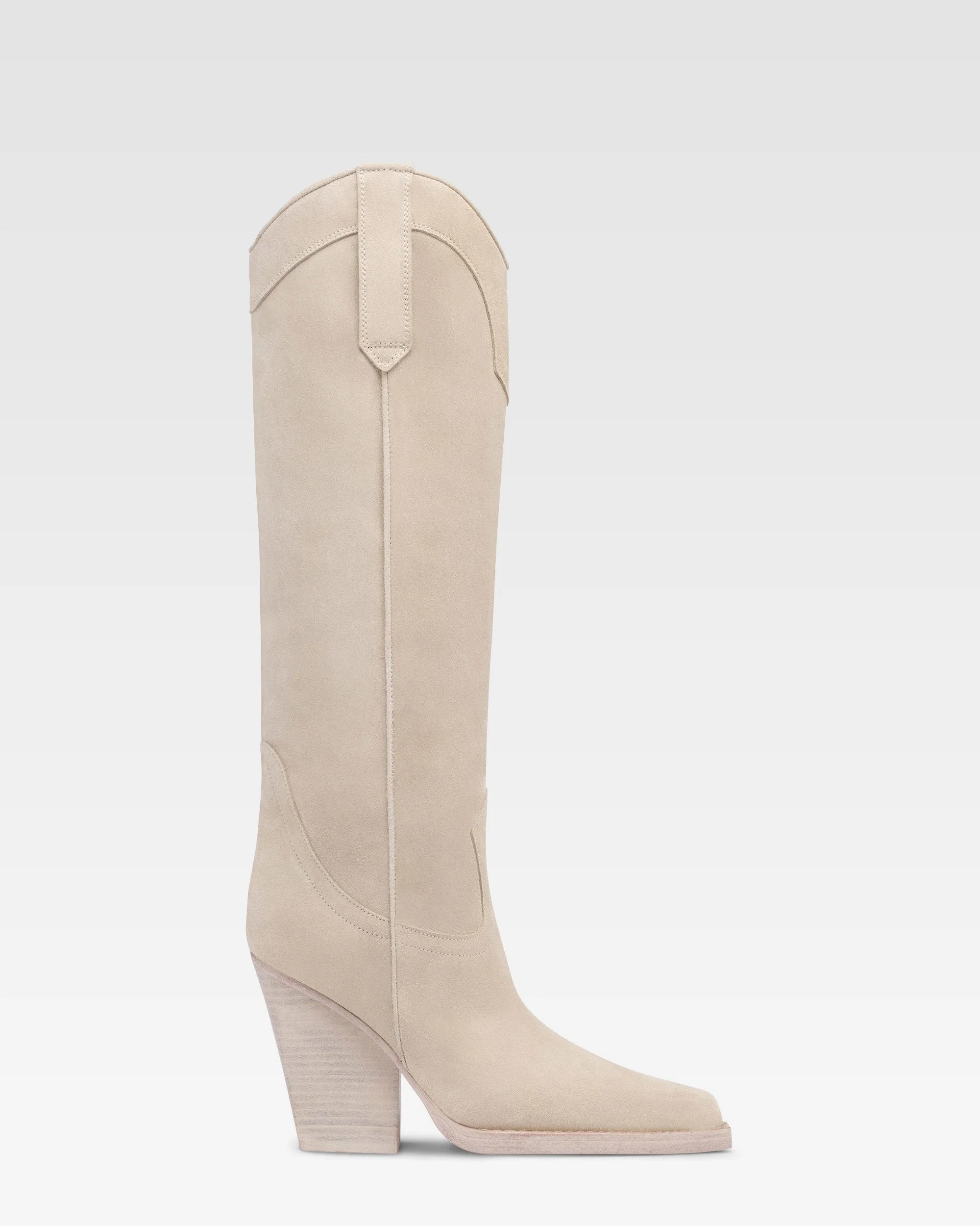 Boots in white velour - 1